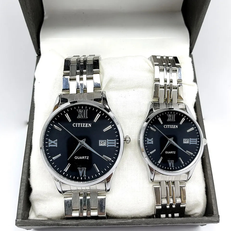 Luxury Couple Watches Set for Men & Women – His & Hers Quartz Watches